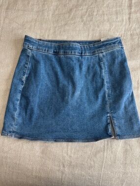American Eagle Classic Blue Denim Mini Skirt